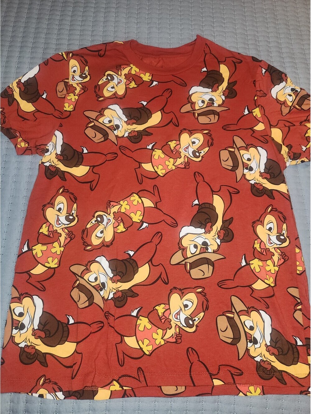 Disney Chip and Dale Rescue Rangers All Over Print Tshirt- Men's Medium